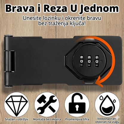 Sigurnosna kombinaciona brava bez ključa