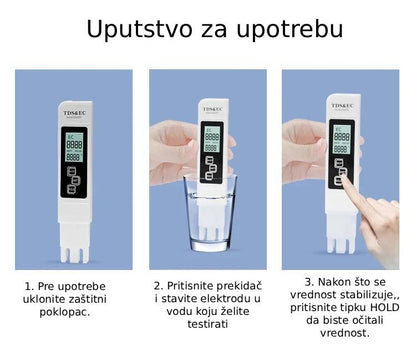 Digitalni TDS/EC tester kvaliteta vode
