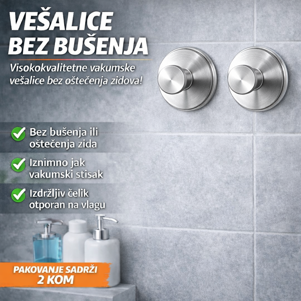 Vakumske vešalice za peškire
