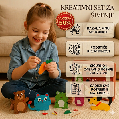 Dečiji set za šivenje – Razvija kreativnost i motoriku